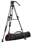 Manfrotto MVK526TWINFAUS  526-1 Fluid Head with 645 Aluminum Twin Fast Tripod System