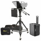 ikan PT4500-TM-PEDESTAL-TK 15" Teleprompter, Pedestal & Dolly Turnkey w/ Talent Monitor & Travel Cases