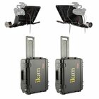 ikan PT4700-P2P-TK  P2P Interview System with 2 x Professional 17" High Bright Teleprompter Travel Kit