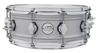 DW Design Series 5.5x14" Aluminum Snare Drum MAG Throw-off, Design Series Snare Lugs, and Triple-flange Hoops