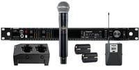 Shure AD124D/SM58-G57 Axient Dual Channel Combo Wireless Bundle with 1 SM58 Mic, 1 Bodypack, 2 Batteries, Charger, in G57 Band