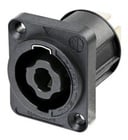 Neutrik NL4MPXX-UC Upper Current speakON 4-Pole Receptacle with V-0 Insert , Square Flange