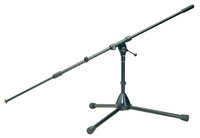 K&M 255-BLACK 34"-61" Microphone Stand with Telescoping Boom