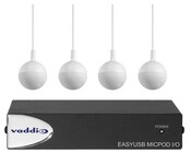 Vaddio 999-88100-000  EasyUSB MicPOD I/O Interface with Four CeilingMIC Microphones