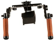Wooden Camera 270700  Shoulder Rig v3 Pro, Brown Leather Handles