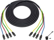 Laird Digital Cinema CAT6AXTRM4EE-150  4-Channel Cat6A Tactical Cable with RJ45 etherCON TOP Connectors, 150'