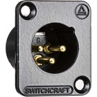 Switchcraft DE6FBAU  DE Series 6 Pin XLR Female - Gold Pins / Nickel Finish 