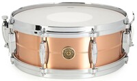 Gretsch Drums USA Custom 5x14" 2mm Copper Snare Drum Heavy-duty 4mm Hoops, Lightning Throw-off, 'Snap-In' Key Holder, and 42-Strand Snare Wires
