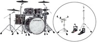 Roland VAD706-K V-Drums Acoustic Design 706 5-Piece Electronic Drum Kit, Ebony
