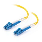 Cables To Go ORT-29191 1m LC-LC 9/125 Duplex Single Mode OS2 Fiber Cable, Yellow