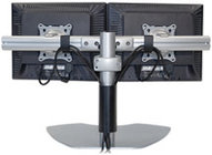 Dual Monitor Horizontal Table Stand, Black