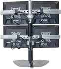 Chief KTP440B Quadruple Monitor Table Stand, Black