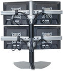 Chief KTP440S Quadruple Monitor Table Stand, Silver