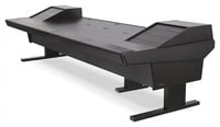 Argosy 90-V2R-1003-B  90V Series 89.5" Desk with 2x 13-Space Racks, Black Trim