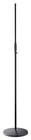 K&M 26050  Round Base Mic Stand, Tall, Black