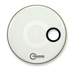 Aquarian RSM22WH Regulator 22" Resonate White Bass Drum Head with Port hole