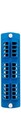 Leviton 5F100-4LL  SDX Precision Molded Plate, Blue, Single-Mode OS1/2, Quad LC, 24 fibers, Zirconia Ceramic Sleeve