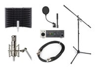Warm Audio Voice Over WA-47JR Bundle Voice Over Bundle with Condenser Mic, Audio Interface and Accessories