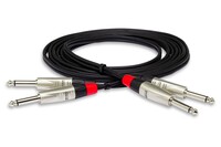 Hosa HPP-010X2 10' Pro Series Dual 1/4" TS to Dual 1/4" TS Audio Cable