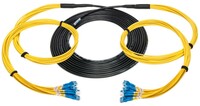 Camplex CMX-TS12ST-0010 12-Channel ST Single Mode Fiber Optic Tactical Snake, 10'