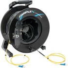 Camplex CMX-LTR02LC-1000 2-Channel LC Single Mode Indoor-Outdoor Fiber Optic Snake Reel, 1000'