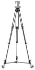ikan GA752SD-PTZ Aluminum Tripod, Dolly, 75mm Flat Base and Quick Release Plate for PTZ Cameras