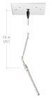 Audio-Technica U853PMWU UniLine Cardioid Condenser Hanging Mic, Power Module, White