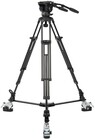 ikan EG780A2D E-Image 2-Stage Aluminum Tripod, Fluid Head, and Dolly Kit, 22 lb Payload