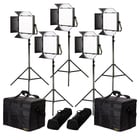 ikan LB10-5PT-KIT Lyra Bi-Color 5-Point LED Soft Panel Light Kit, 5x LB10