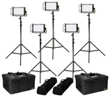 ikan LB5-5PT-KIT Lyra Bi-Color 5-Point LED Soft Panel Light Kit, 5x LB5