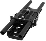 ikan STR-DT10-SBP15  Stratus 10" Dovetail with 15mm Baseplate and Carbon Fiber Rods, ARRI-Standard