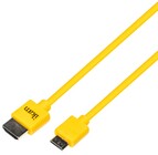 ikan HDMI-AC1.4-36  Slim High-Speed Mini-HDMI to HDMI Cable, Yellow, 3'