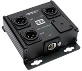 Sescom SES-3XLRM-CATBX 3-Channel Passive Balanced Audio Extender Box over CAT 5/6/7, RJ45 to 3 Male XLR Connectors