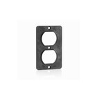 Leviton 3051-E  Coverplate, Standard, Single-Gang, Thermoplastic, Duplex Receptacle, Black