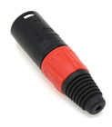 Interactive Technologies AX-X5M-TERM 5-Pin Data Link Termination Plug Black XLR Connector with Red End Cap