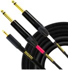 Mogami GOLD 3.5 2 TS 10 Gold 3.5mm TRS to Dual 1/4 TS with Mono Phone Plugs