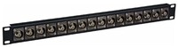 TecNec 16X1UHD-BNCR 16-Port 4K/8K 12G-SDI Feed-Through Grounded BNC Patch Panel, 1RU