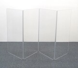 Clearsonic AR2448X4 4' x 8' 4-Section Clear Scratch-Resistant Acoustic Isolation Panel