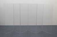 Clearsonic AR2466X6 5.5' x 12' 6-Section Clear Scratch-Resistant Acoustic Isolation Panel