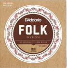 D`Addario EJ33 Folk Nylon/Bronze Ball End Classical Guitar Strings