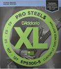 D`Addario EPS300-5  EPS300-5 Custom Light Long Scale 5-String Bass Set, 43-127