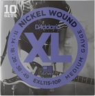 D`Addario EXL115-10P 10 Pack of .011-.049" Electric Guitar Strings