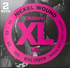 D`Addario EXL170TP 2 Pack of Regular LIght Nickel Wound Long Scale Electric Bass Strings