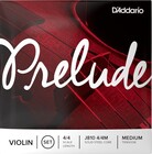 D`Addario J810-4/4M Prelude 4/4  Solid Steel Core Medium Tension Violin Strings