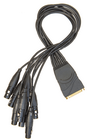 D`Addario PW-XLRFB-01 Modular Snake Cable (8 Channel XLR Female to DB25 Breakout Connector)