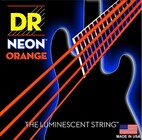 DR Strings NOB-45 Medium NEON HiDef SuperStrings Electric Bass Strings in Orange