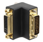 Kramer AD-DF/DM/RA [Restock Item] DVI Female to DVI Male 90 Degree Adaptor