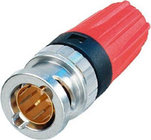 Neutrik NBNC75BNP9 [Restock Item] 75 Ohm BNC Cable Connector with Rear Twist and Color Coded Boots