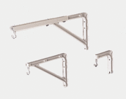 Da-Lite 40957 14" Wall Mounting and Extension Brackets, White No. 6, Pair