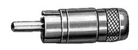 RCA-M 2 Conductor Straight Plug, Screw on Handle